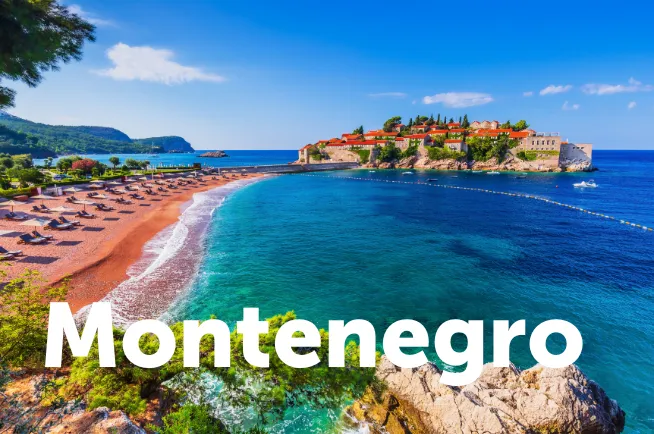 Strand in Montenegro